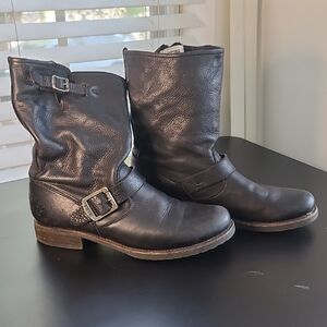 Frye Black Leather Boots